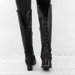 elegchic lace up boots